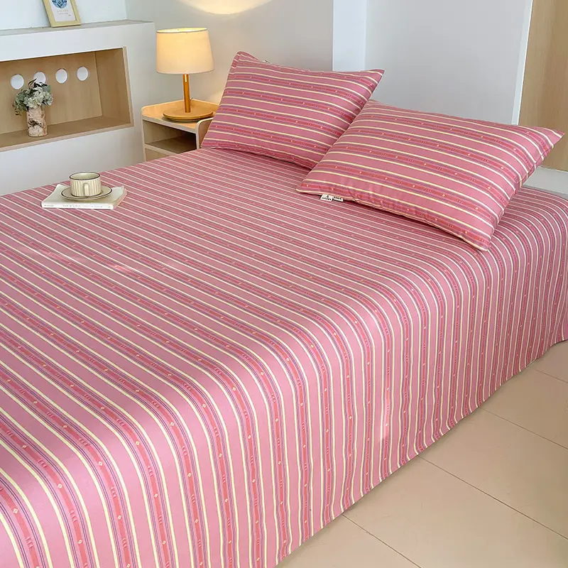 Class a 100% Cotton Xinjiang Cotton Coarse Cloth Bed Sheetss Cotton and Linen Mats Double Pure Cotton Extra Large Bed Sheetss Wholesale