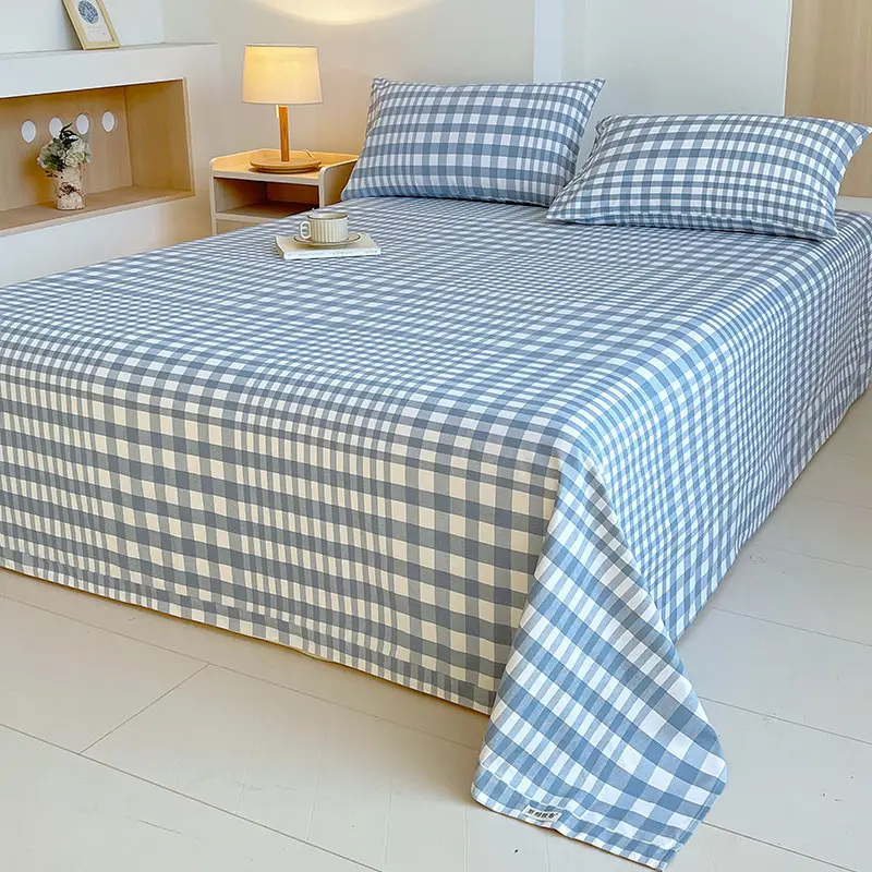 Class a 100% Cotton Xinjiang Cotton Coarse Cloth Bed Sheetss Cotton and Linen Mats Double Pure Cotton Extra Large Bed Sheetss Wholesale