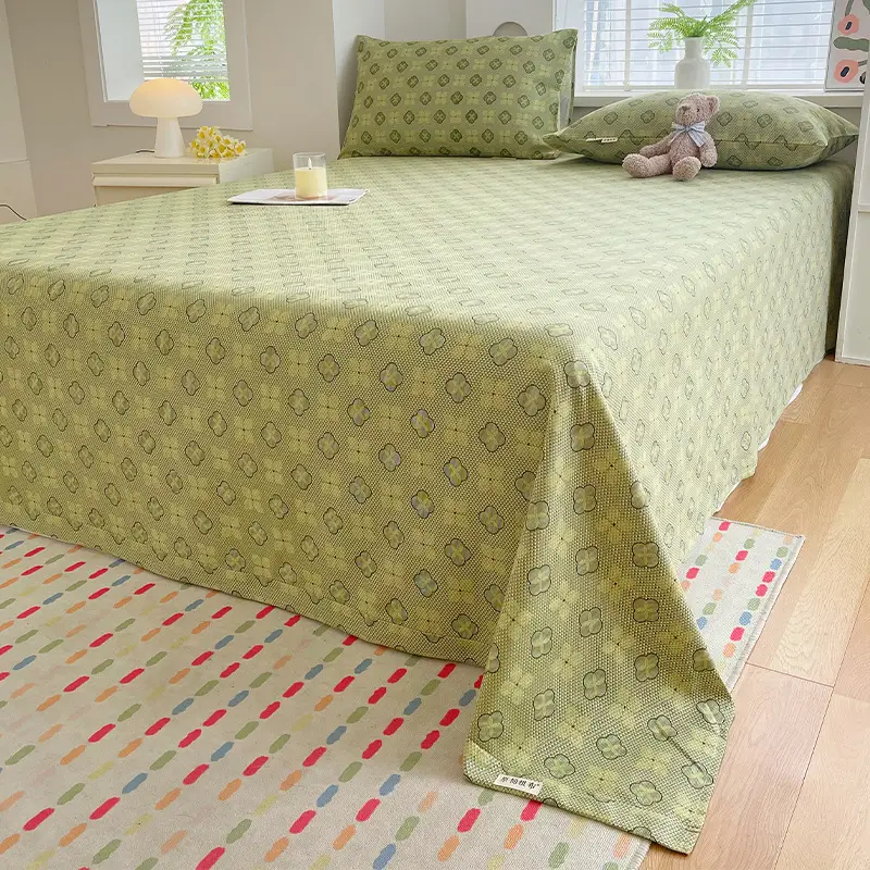 Class a 100% Cotton Xinjiang Cotton Coarse Cloth Bed Sheetss Cotton and Linen Mats Double Pure Cotton Extra Large Bed Sheetss Wholesale