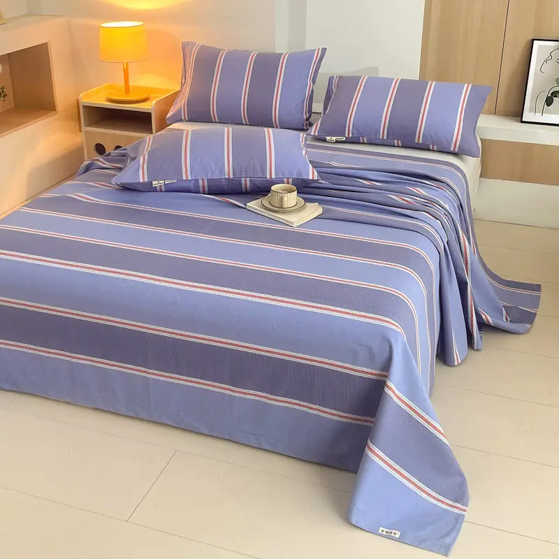 Class a 100% Cotton Xinjiang Cotton Coarse Cloth Bed Sheetss Cotton and Linen Mats Double Pure Cotton Extra Large Bed Sheetss Wholesale