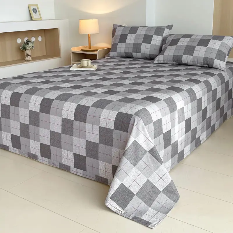 Class a 100% Cotton Xinjiang Cotton Coarse Cloth Bed Sheetss Cotton and Linen Mats Double Pure Cotton Extra Large Bed Sheetss Wholesale