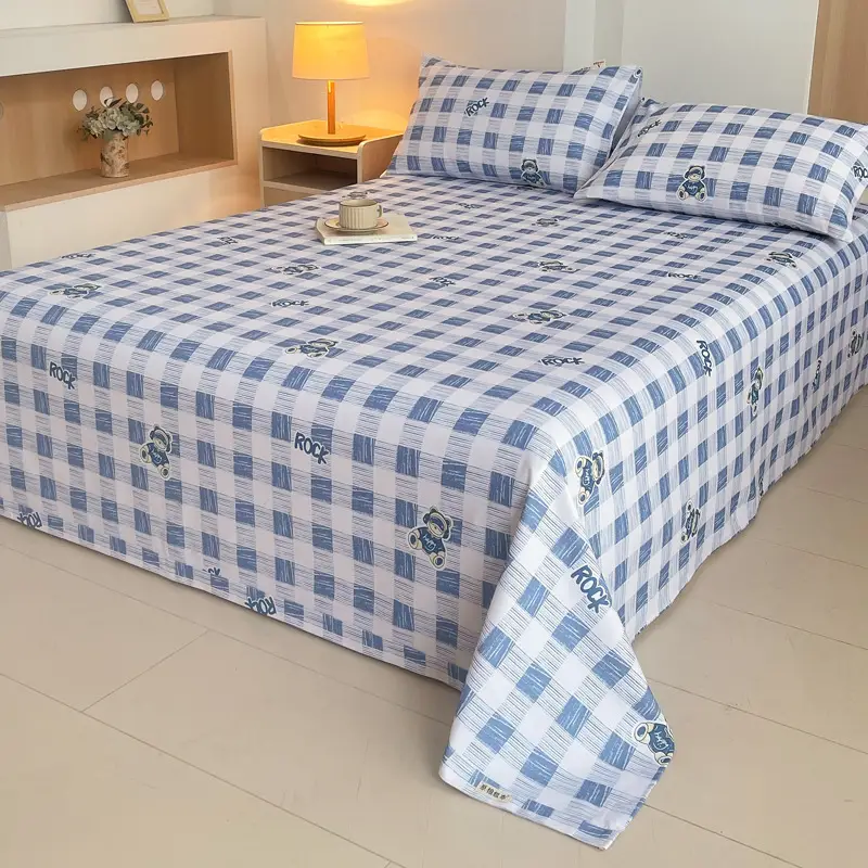 Class a 100% Cotton Xinjiang Cotton Coarse Cloth Bed Sheetss Cotton and Linen Mats Double Pure Cotton Extra Large Bed Sheetss Wholesale