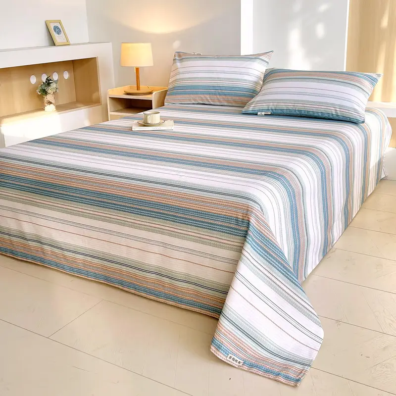 Class a 100% Cotton Xinjiang Cotton Coarse Cloth Bed Sheetss Cotton and Linen Mats Double Pure Cotton Extra Large Bed Sheetss Wholesale