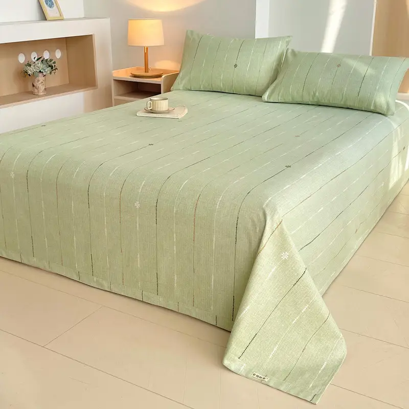Class a 100% Cotton Xinjiang Cotton Coarse Cloth Bed Sheetss Cotton and Linen Mats Double Pure Cotton Extra Large Bed Sheetss Wholesale