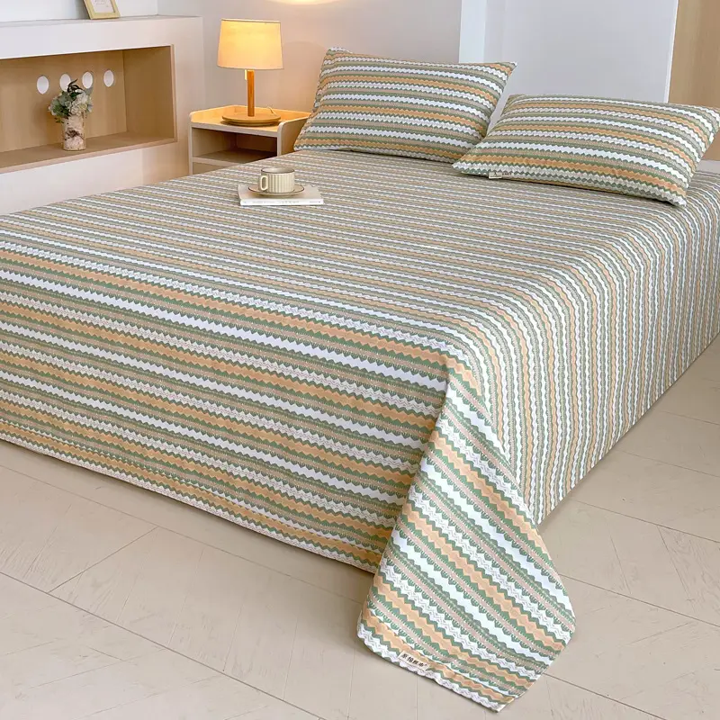 Class a 100% Cotton Xinjiang Cotton Coarse Cloth Bed Sheetss Cotton and Linen Mats Double Pure Cotton Extra Large Bed Sheetss Wholesale