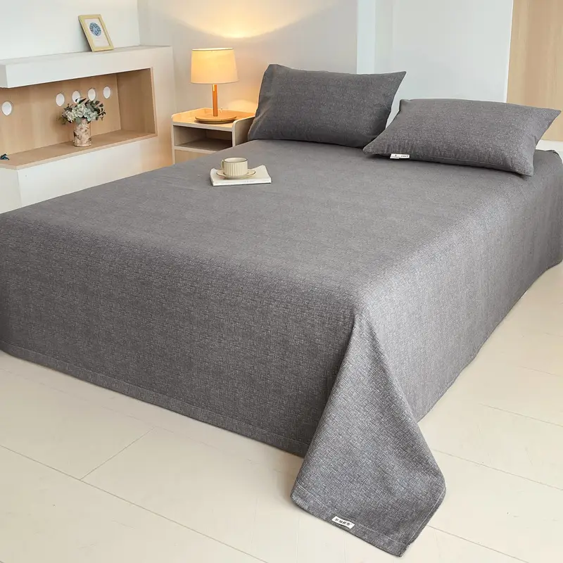 Class a 100% Cotton Xinjiang Cotton Coarse Cloth Bed Sheetss Cotton and Linen Mats Double Pure Cotton Extra Large Bed Sheetss Wholesale