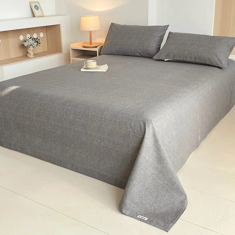 Class a 100% Cotton Xinjiang Cotton Coarse Cloth Bed Sheetss Cotton and Linen Mats Double Pure Cotton Extra Large Bed Sheetss Wholesale