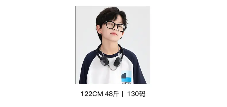 Boys Cotton Long Sleeve T-Shirt White Navy 2025 — feature 13