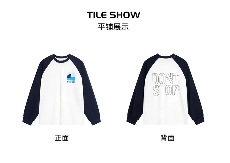 Boys Cotton Long Sleeve T-Shirt White Navy 2025 — feature 6