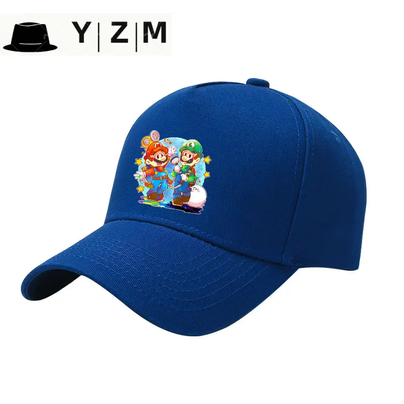 Mario Cartoon Cap Black with Embroidery - Image 12
