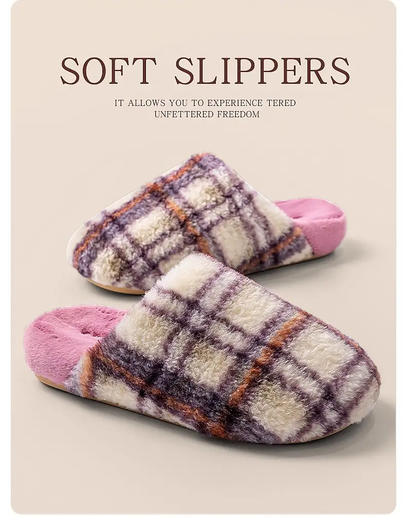 Cotton Slippers for Women, Winter 2026 New Model, Indoor Home Warm Plush Thick-Soled Non-Slip Cotton Shoes for Men in Winter — feature 2