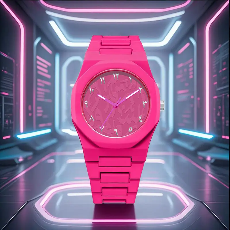 New Waterproof Watch Plastic Watch Arabic High-End Quartz Watch Men's Watch Wholesale Cross-Border Hot Sale