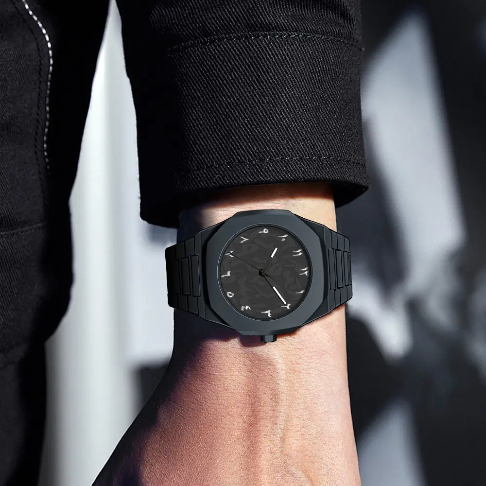 New Waterproof Watch Plastic Watch Arabic High-End Quartz Watch Men's Watch Wholesale Cross-Border Hot Sale