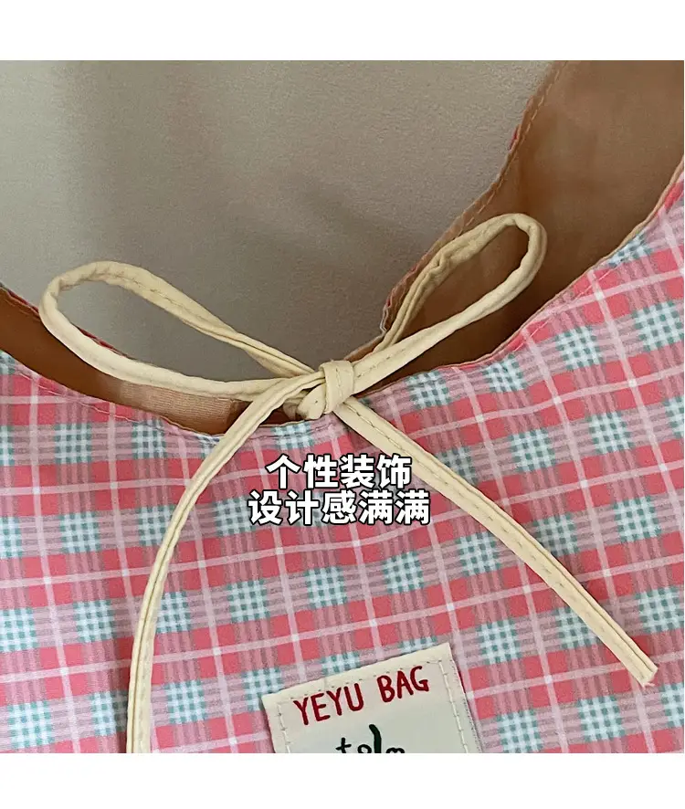 Plaid Shoulder Bag Large Capacity Spring Summer — feature 6