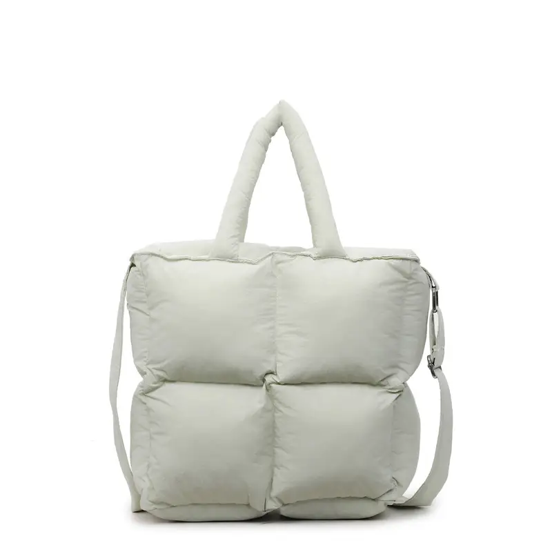 Pink Puffer Shoulder Bag for Women 2025 Winter - Image 3