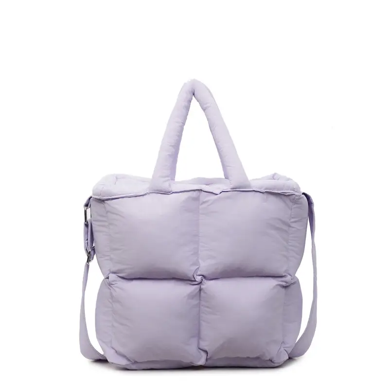 Pink Puffer Shoulder Bag for Women 2025 Winter - Image 4