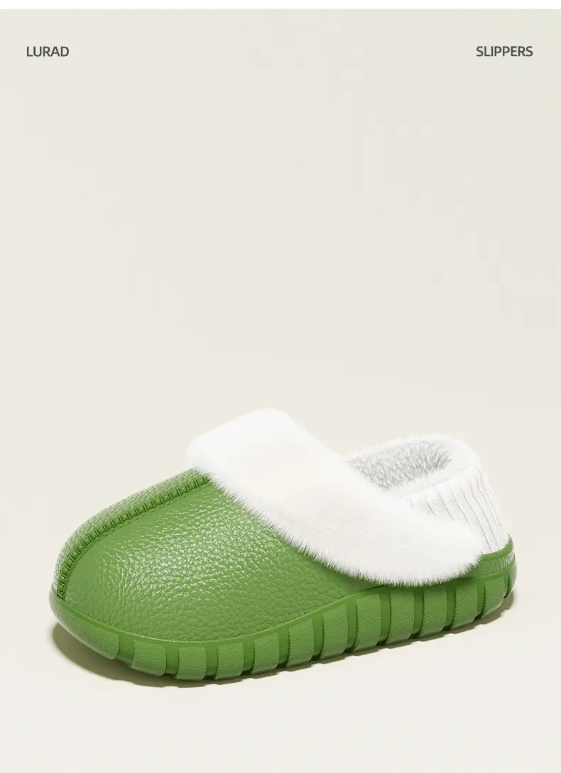 Cotton Slippers for Women, Winter Home Use, Indoor Non-Slip Couple Home Warm Winter Plush Bag Heel Cotton Slippers for Men — feature 11