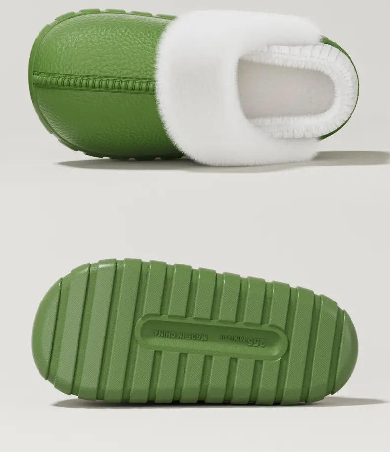 Cotton Slippers for Women, Winter Home Use, Indoor Non-Slip Couple Home Warm Winter Plush Bag Heel Cotton Slippers for Men — feature 15