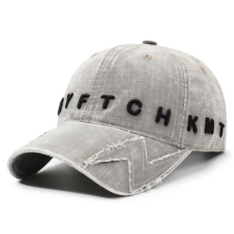 Vintage Letter Embroidered Duckbill Caps Unisex Outdoor Sunshade - Image 2