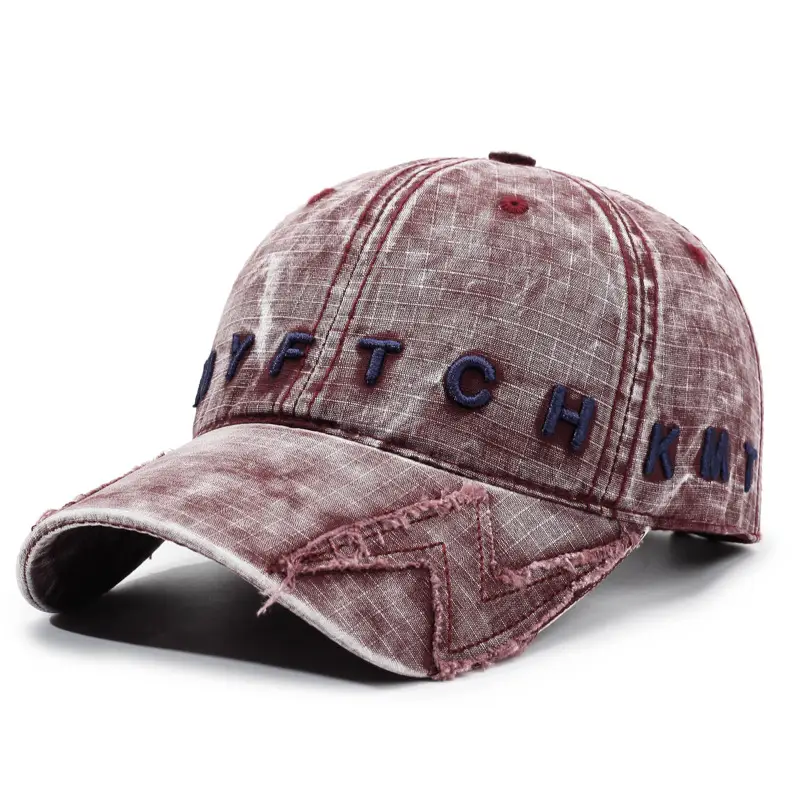 Vintage Letter Embroidered Duckbill Caps Unisex Outdoor Sunshade - Image 5