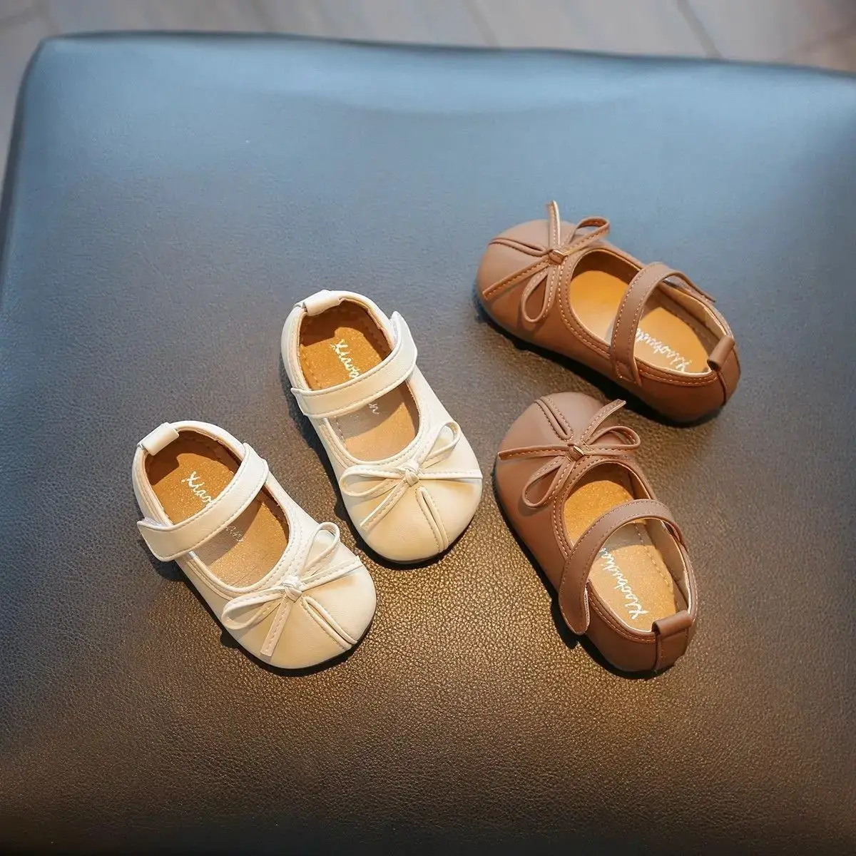 Baby Shoes for 1-3 Year Olds Soft Leather Bow Decor — feature 15