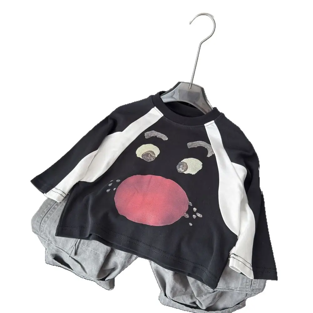 Forest Style Boys Cartoon Print Long Sleeve T-Shirt - Image 7