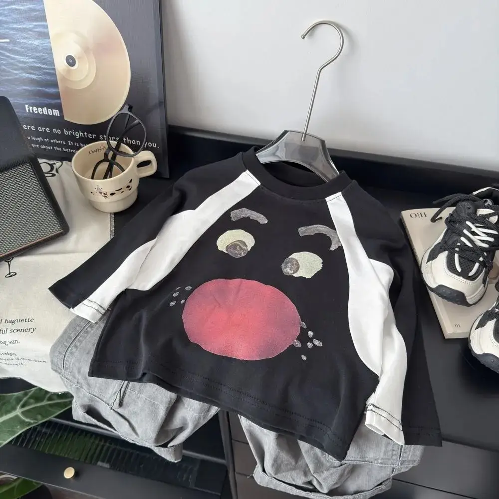 Forest Style Boys Cartoon Print Long Sleeve T-Shirt — feature 6