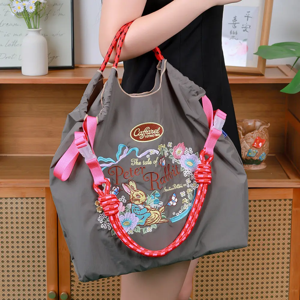 Women Embroidered Crossbody Bag Waterproof Large Capacity