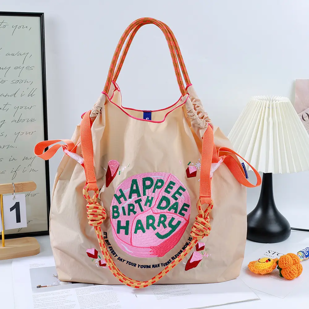 Women Embroidered Crossbody Bag Waterproof Large Capacity