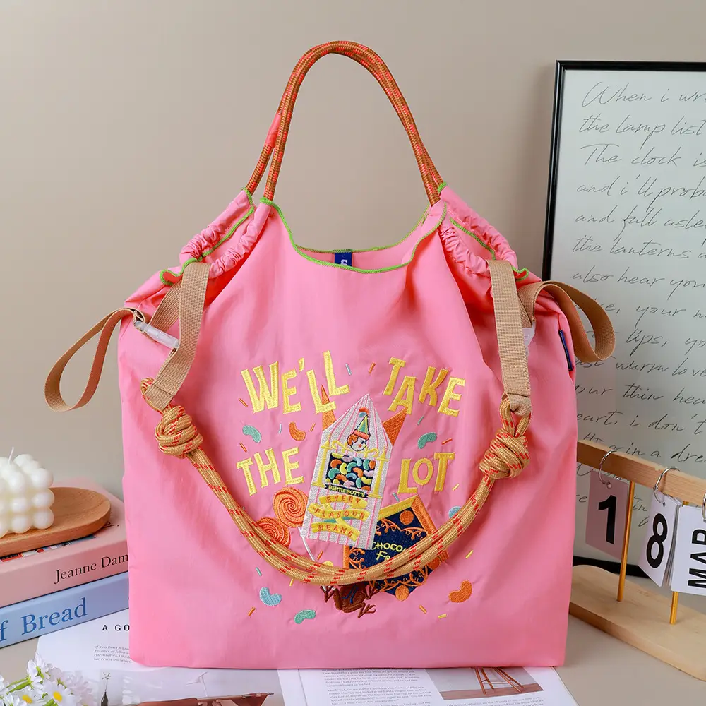 Women Embroidered Crossbody Bag Waterproof Large Capacity