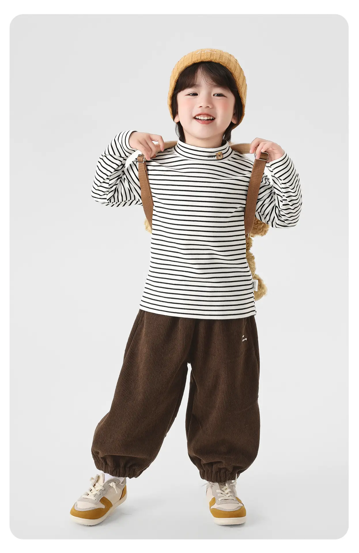 Right European Boys Fleece Long Sleeve Winter Top — feature 16