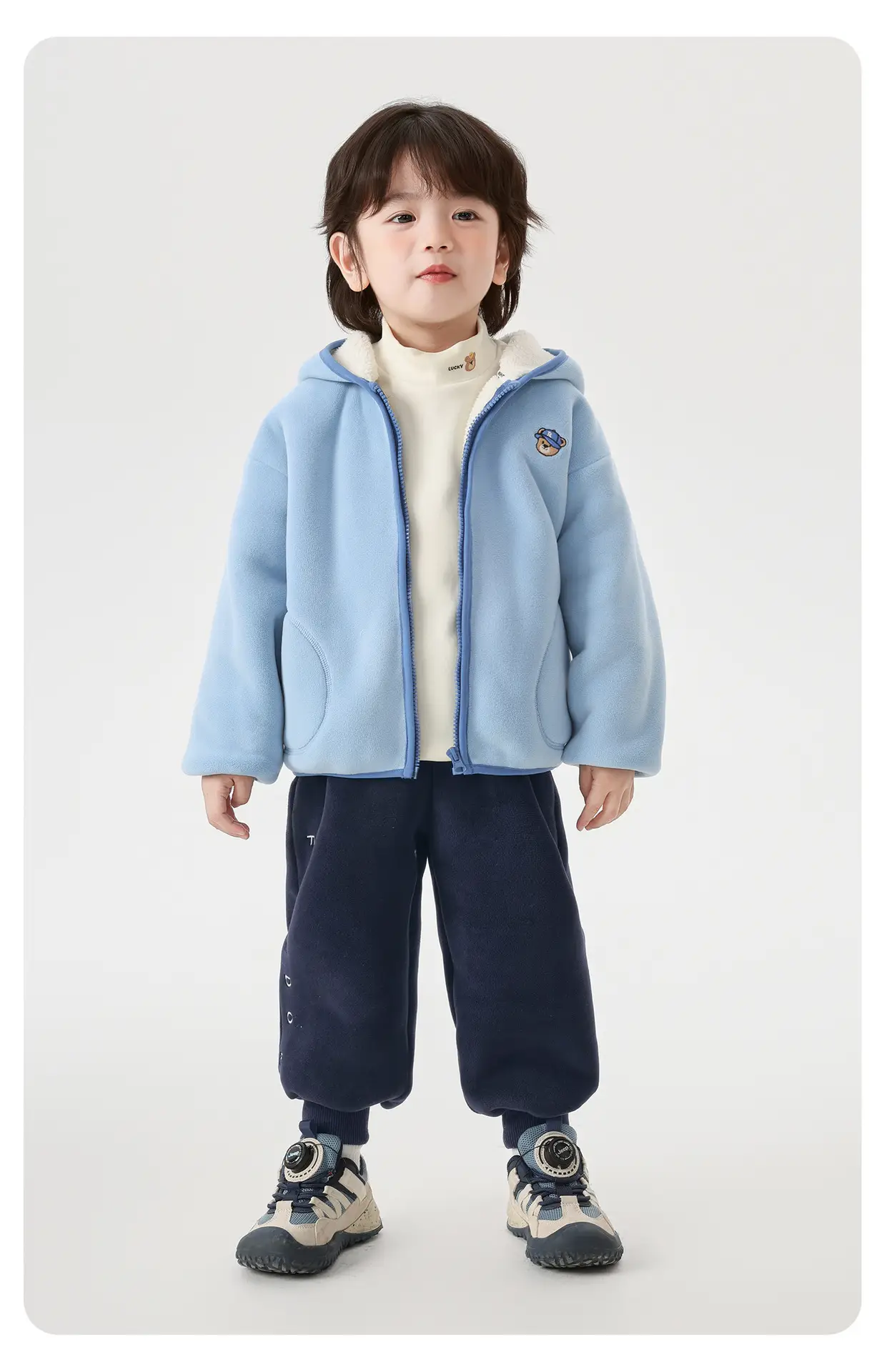 Right European Boys Fleece Long Sleeve Winter Top — feature 21