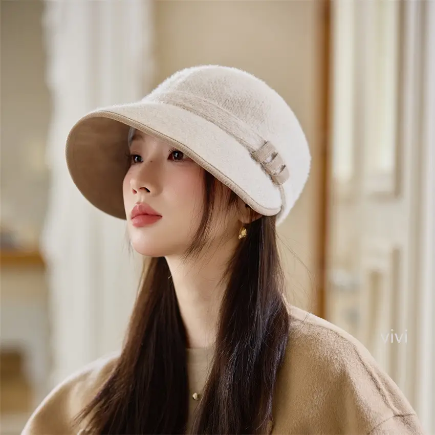 Japanese Style Duckbill Cap for Women Winter Wear - Image 5