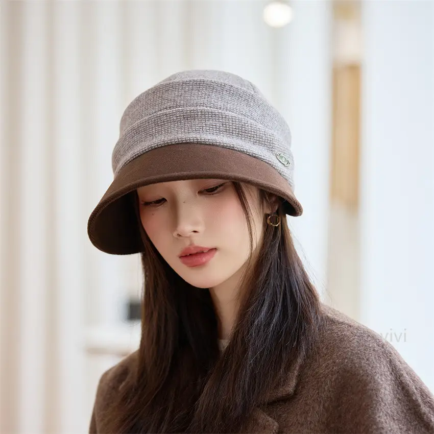 Retro Houndstooth Bucket Hat for Women - Image 3
