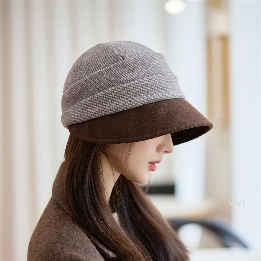 Retro Houndstooth Bucket Hat for Women - Image 4