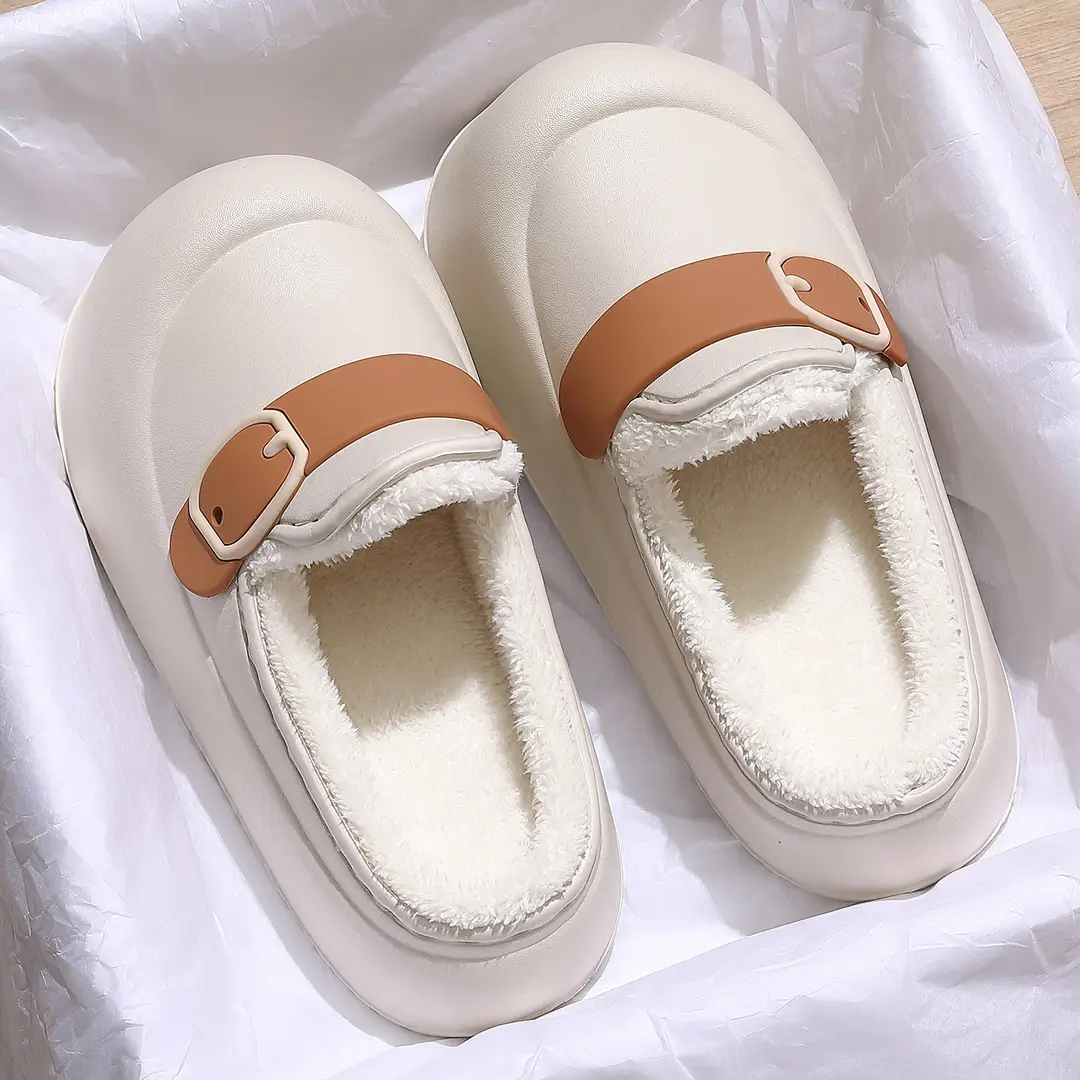 Birkenstock Cotton Shoes for Women, Suitable for Outdoor Wear, Home Use, Autumn and Winter, Maternity Shoes, 2025 New Model, Eva Warm Cotton Slippers