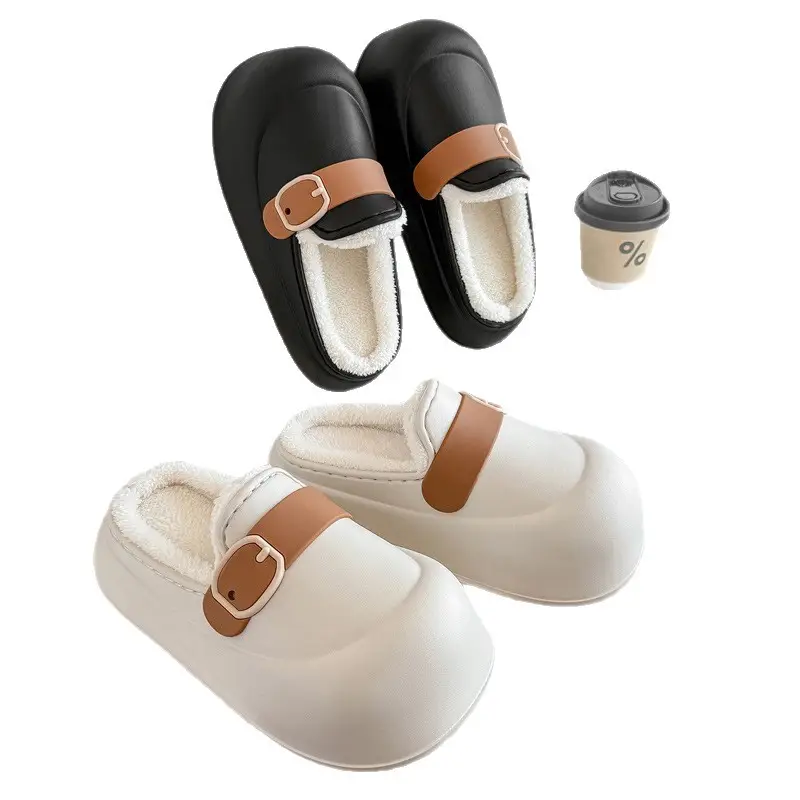 Birkenstock Cotton Shoes for Women, Suitable for Outdoor Wear, Home Use, Autumn and Winter, Maternity Shoes, 2025 New Model, Eva Warm Cotton Slippers