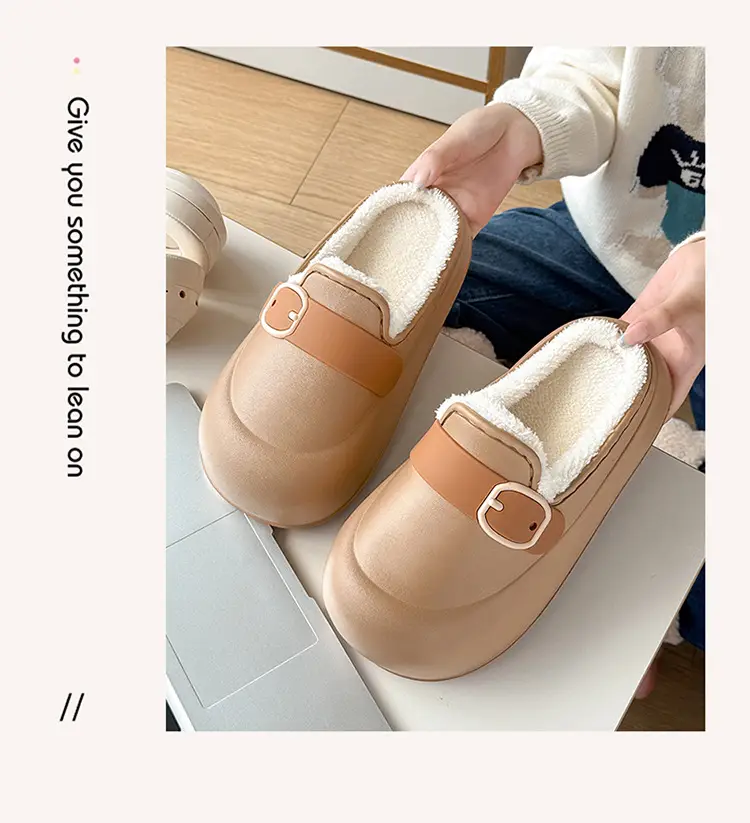 Birkenstock Cotton Shoes for Women, Suitable for Outdoor Wear, Home Use, Autumn and Winter, Maternity Shoes, 2025 New Model, Eva Warm Cotton Slippers — feature 10