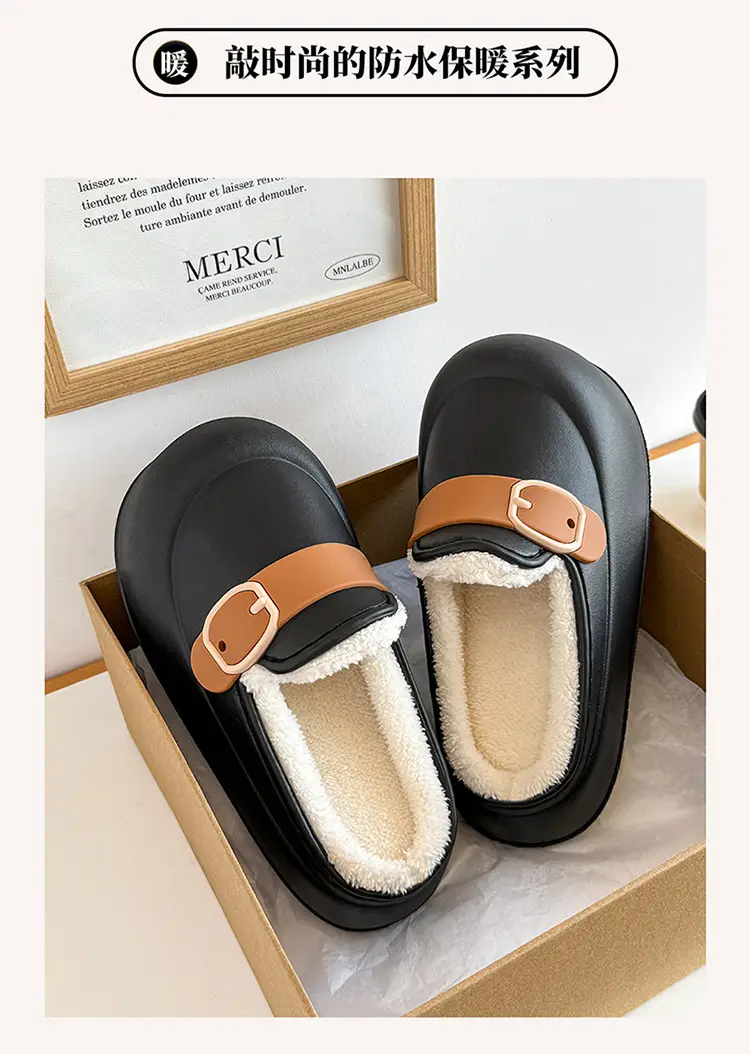 Birkenstock Cotton Shoes for Women, Suitable for Outdoor Wear, Home Use, Autumn and Winter, Maternity Shoes, 2025 New Model, Eva Warm Cotton Slippers — feature 11