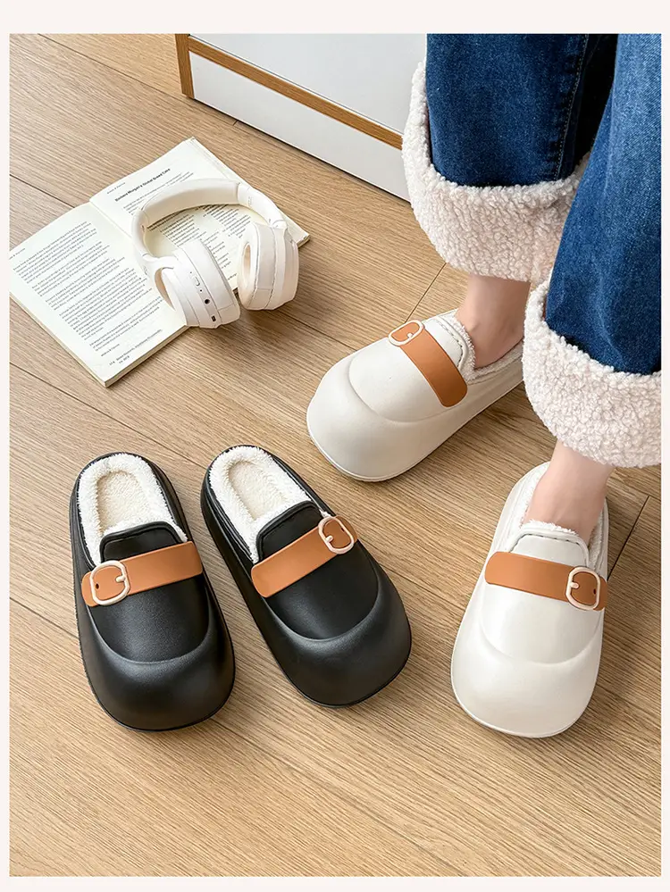 Birkenstock Cotton Shoes for Women, Suitable for Outdoor Wear, Home Use, Autumn and Winter, Maternity Shoes, 2025 New Model, Eva Warm Cotton Slippers — feature 8