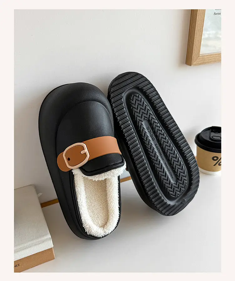 Birkenstock Cotton Shoes for Women, Suitable for Outdoor Wear, Home Use, Autumn and Winter, Maternity Shoes, 2025 New Model, Eva Warm Cotton Slippers — feature 9