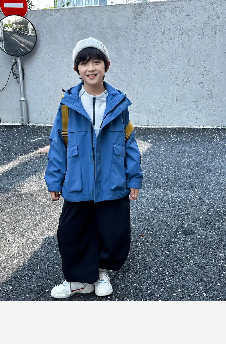 Panda Yuan Yuan 2025 Boys Grey Zip T-Shirt — feature 31