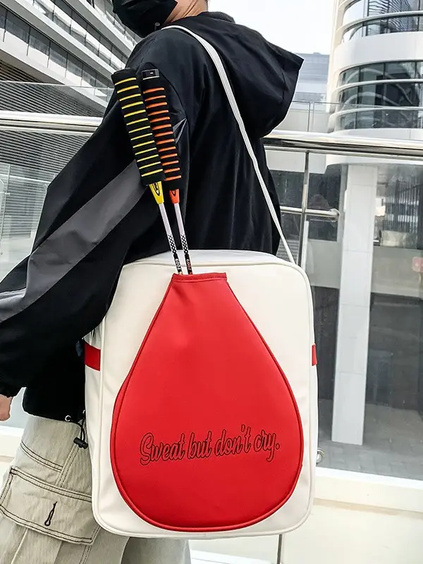 Red Teardrop Badminton Bag for Men Women - Image 4