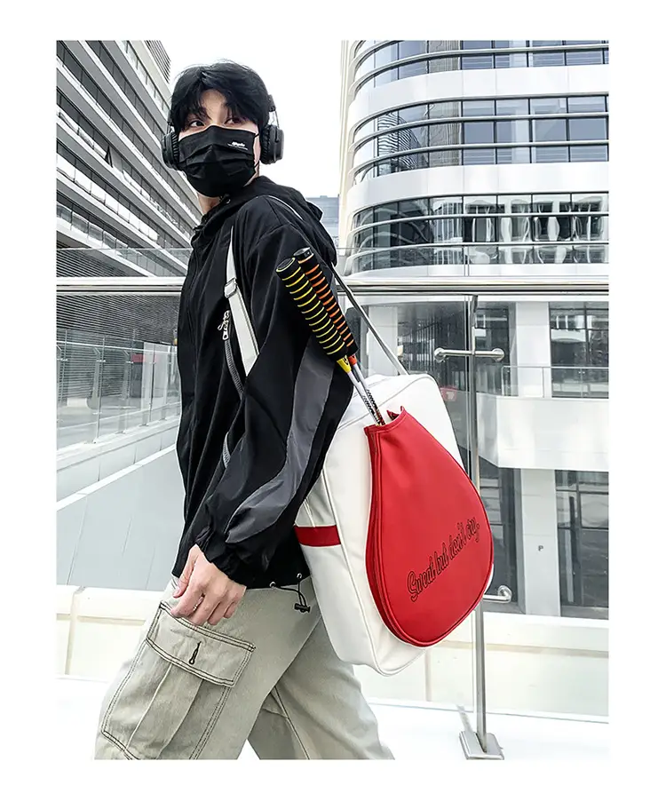 Red Teardrop Badminton Bag for Men Women — feature 10