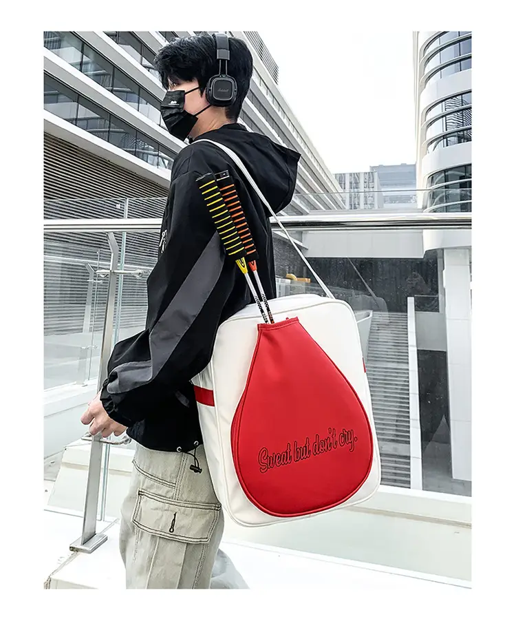 Red Teardrop Badminton Bag for Men Women — feature 11