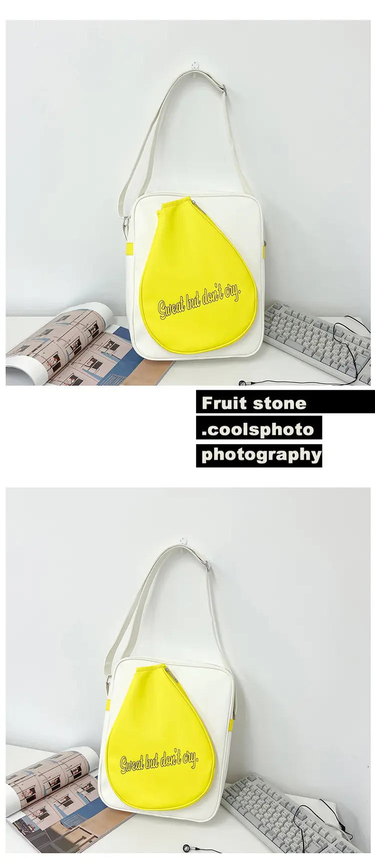 Red Teardrop Badminton Bag for Men Women — feature 40