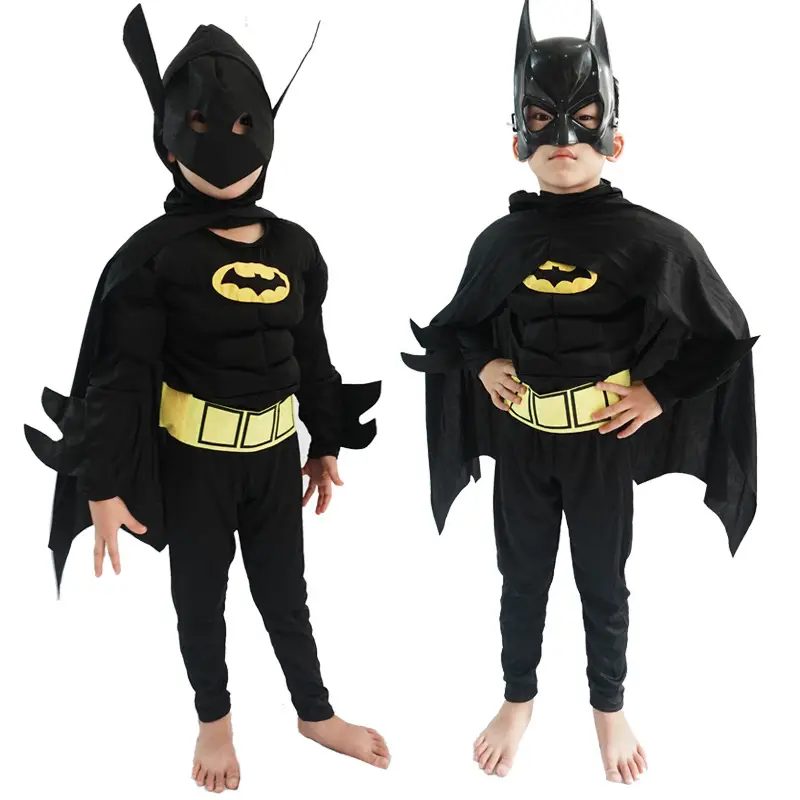 Halloween Avengers Iron Man Captain America Superman Spider-Man Hulk Children's Muscle Costumes — feature 19