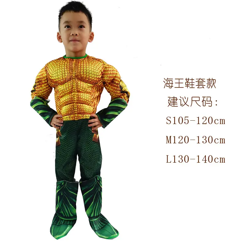 Halloween Avengers Iron Man Captain America Superman Spider-Man Hulk Children's Muscle Costumes