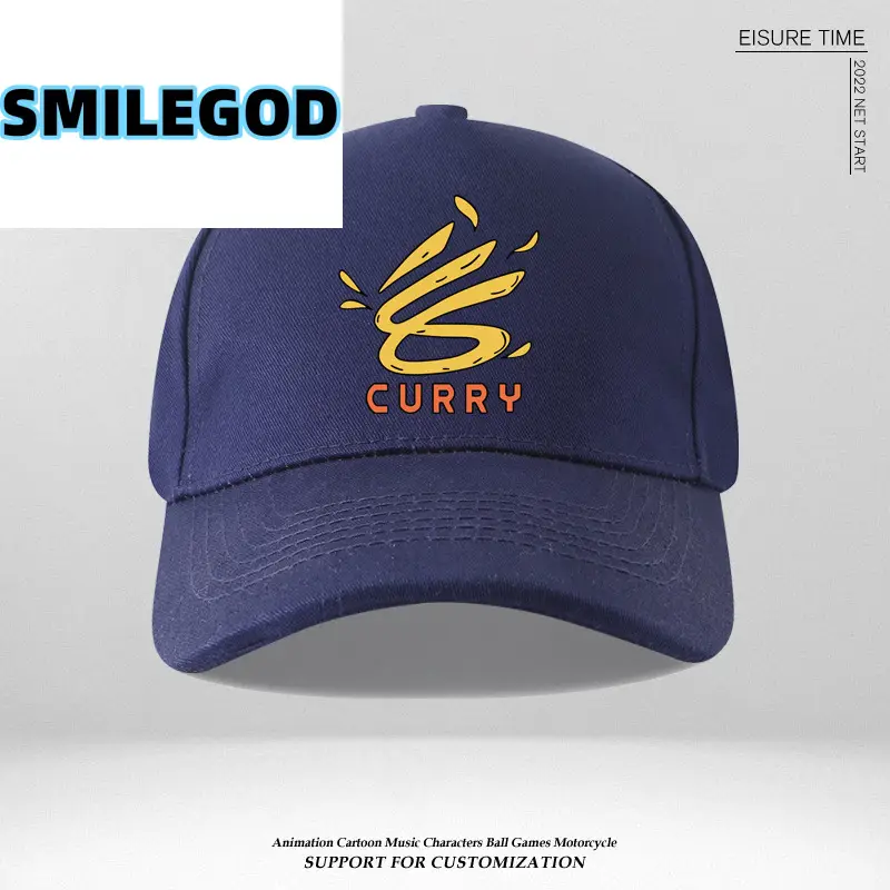 Unisex Curry Logo Baseball Cap Blue - Image 38