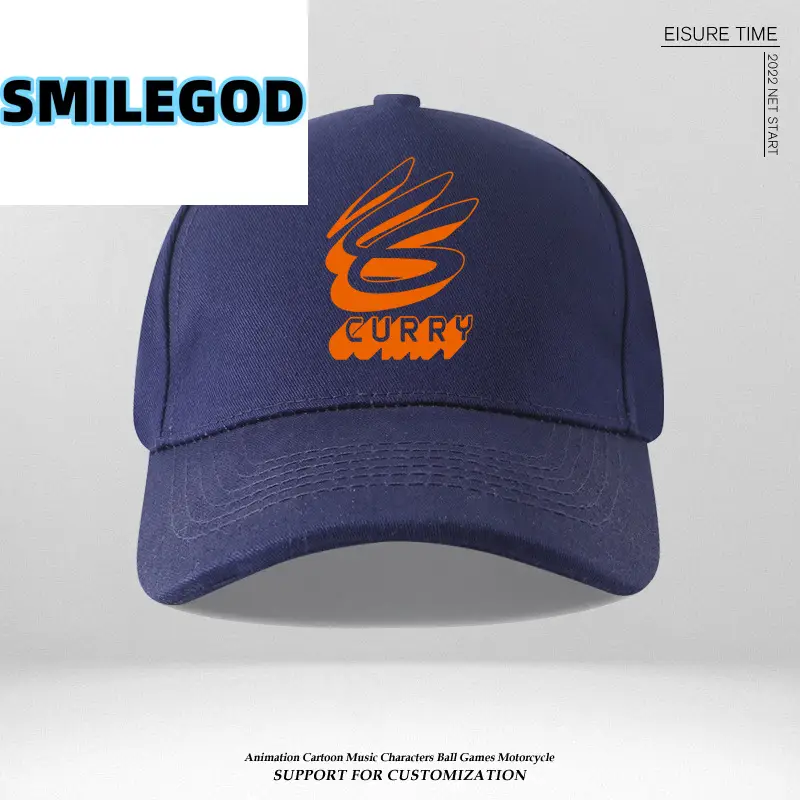 Unisex Curry Logo Baseball Cap Blue - Image 6